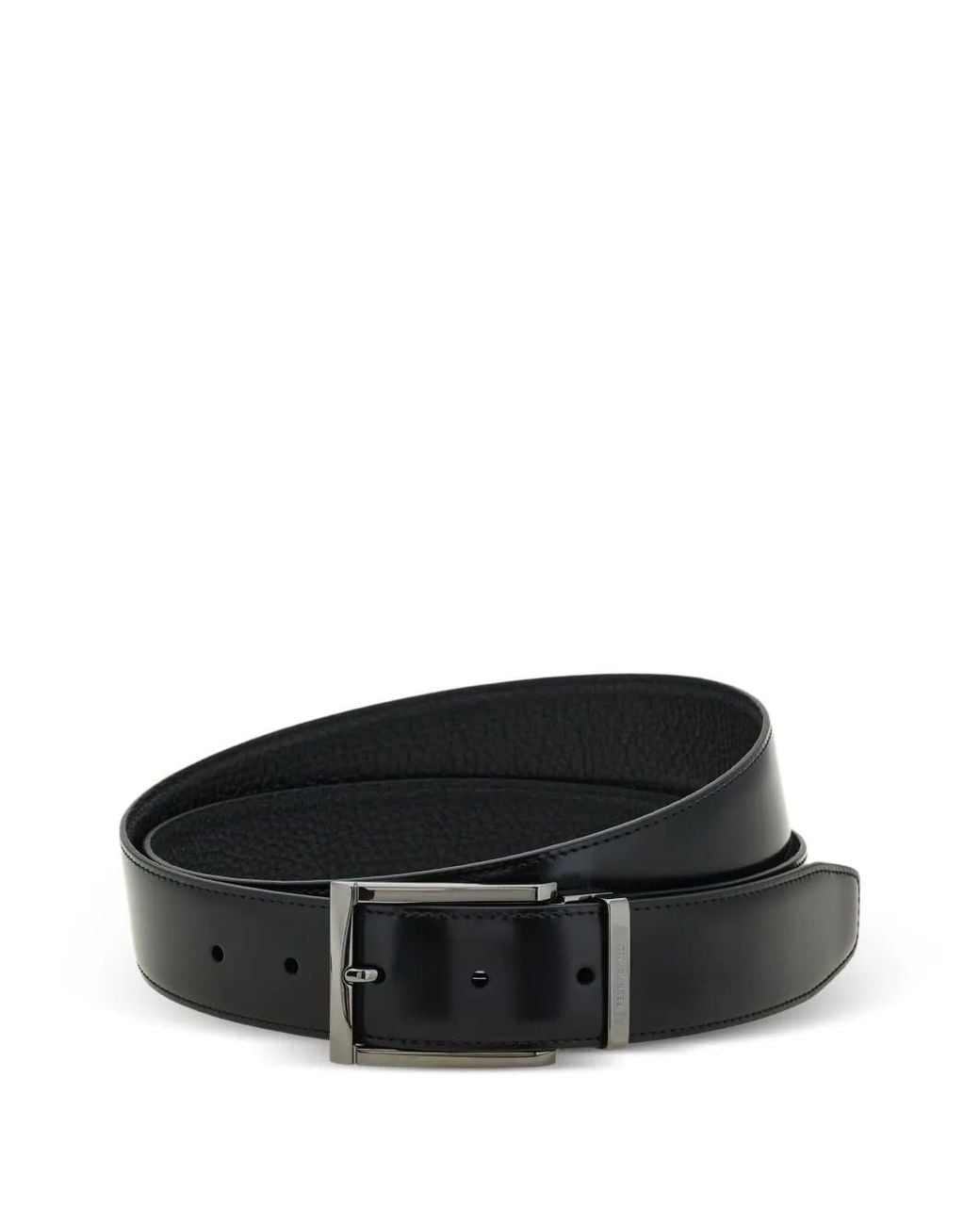 Ferragamo Black Reversible And Adjustable Belt for men