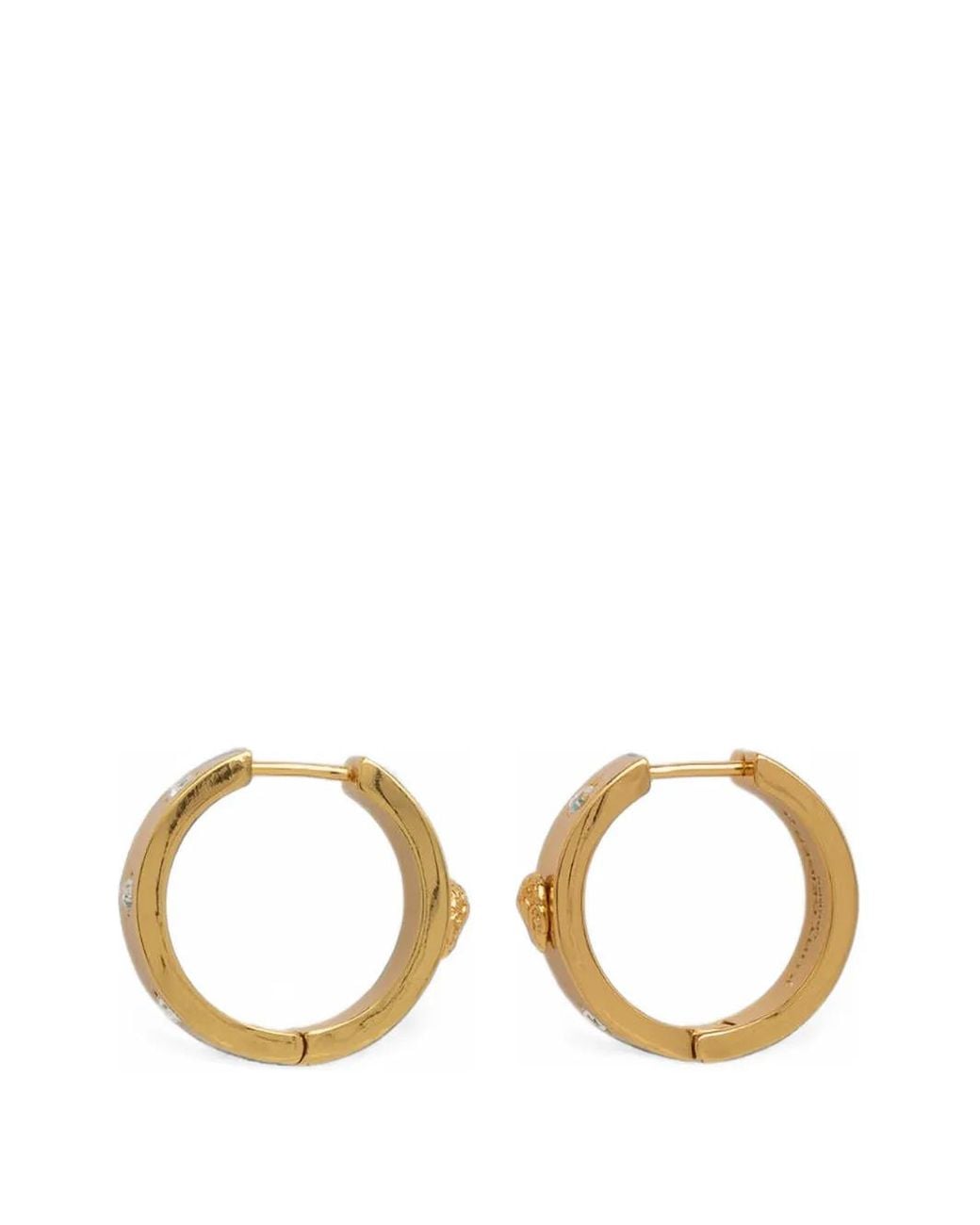 Kurt Geiger Metallic Embellished Hoop Earrings