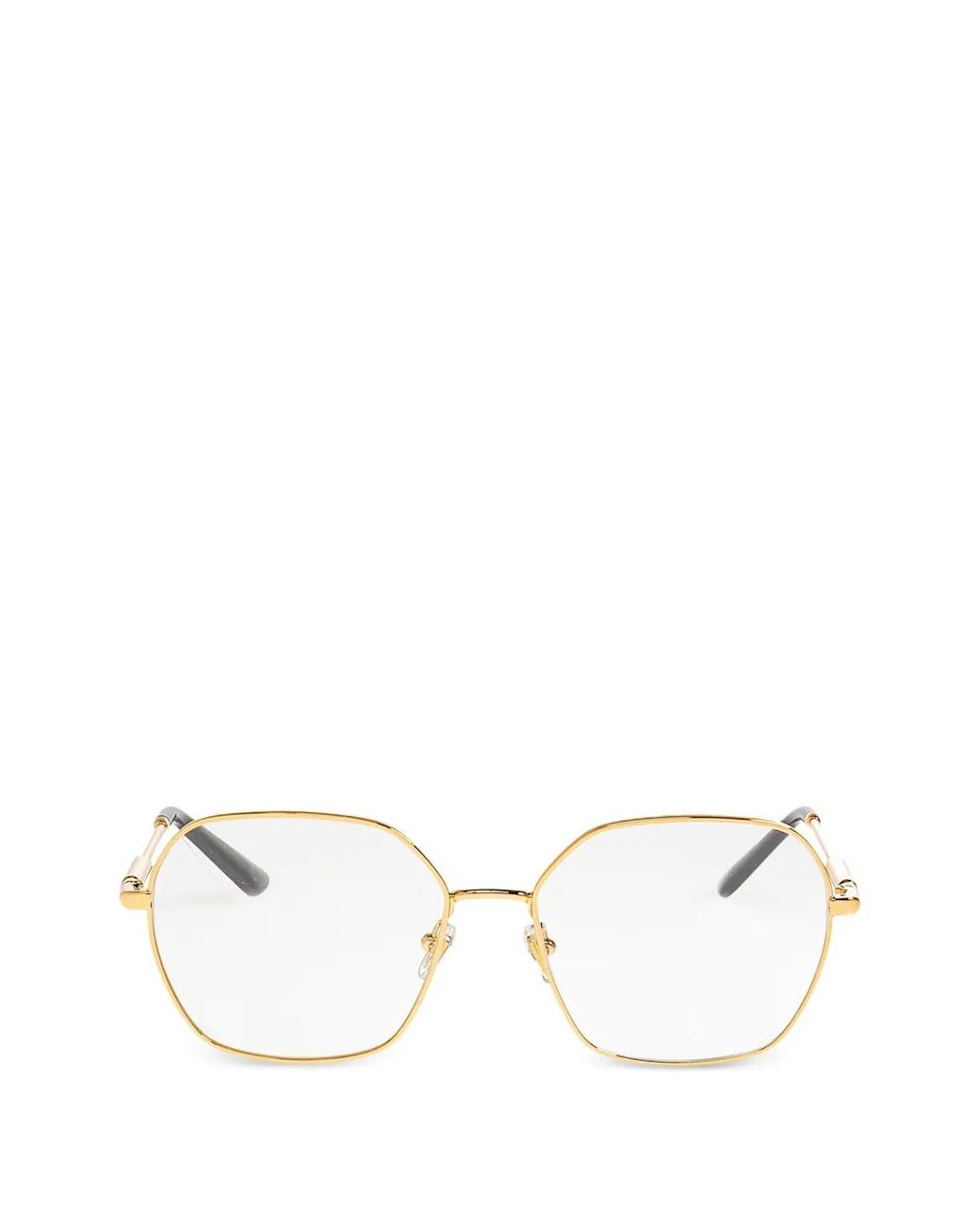Versace Natural Geometric-Frame Sunglasses