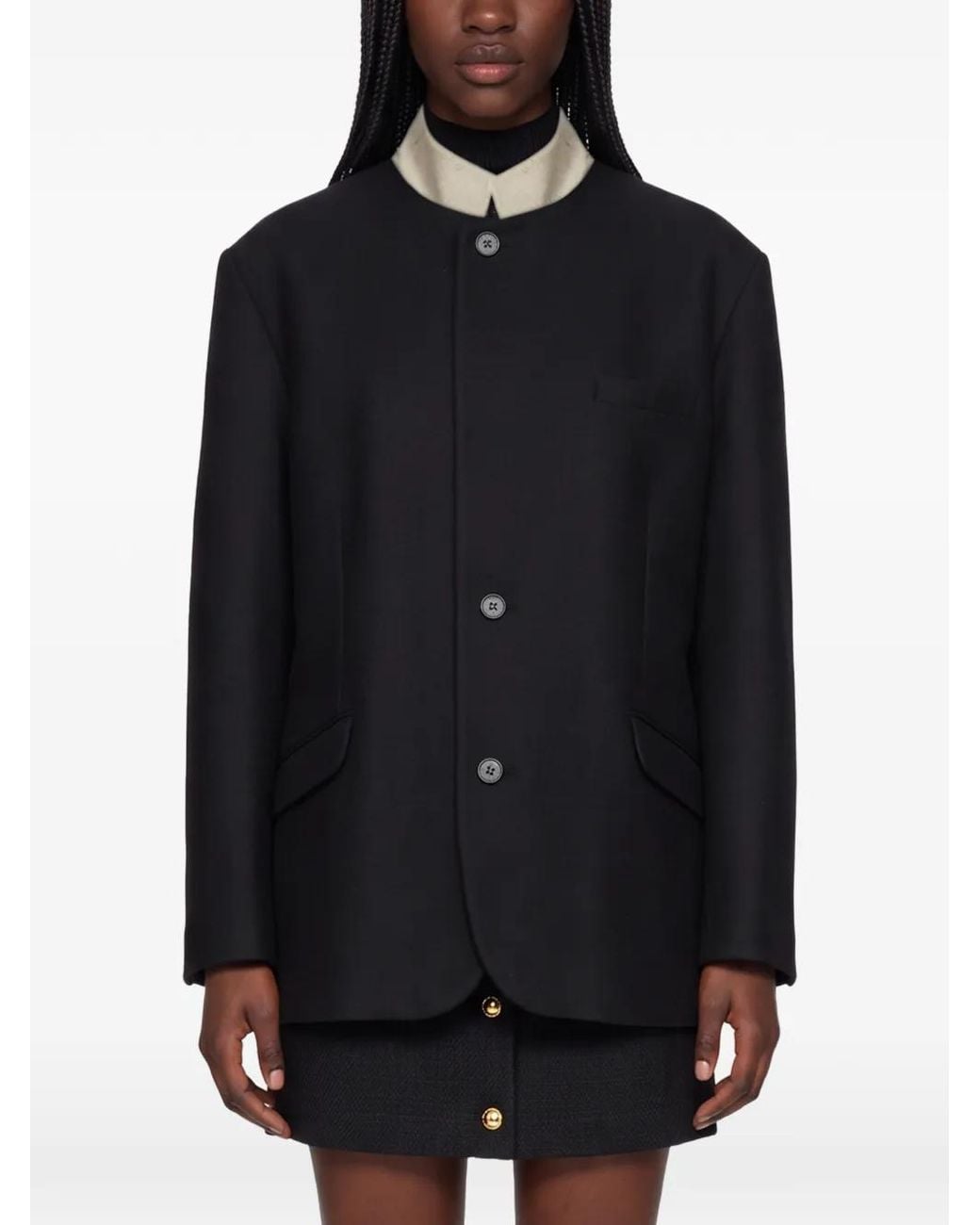 Soeur Black Lars Button-Up Jacket