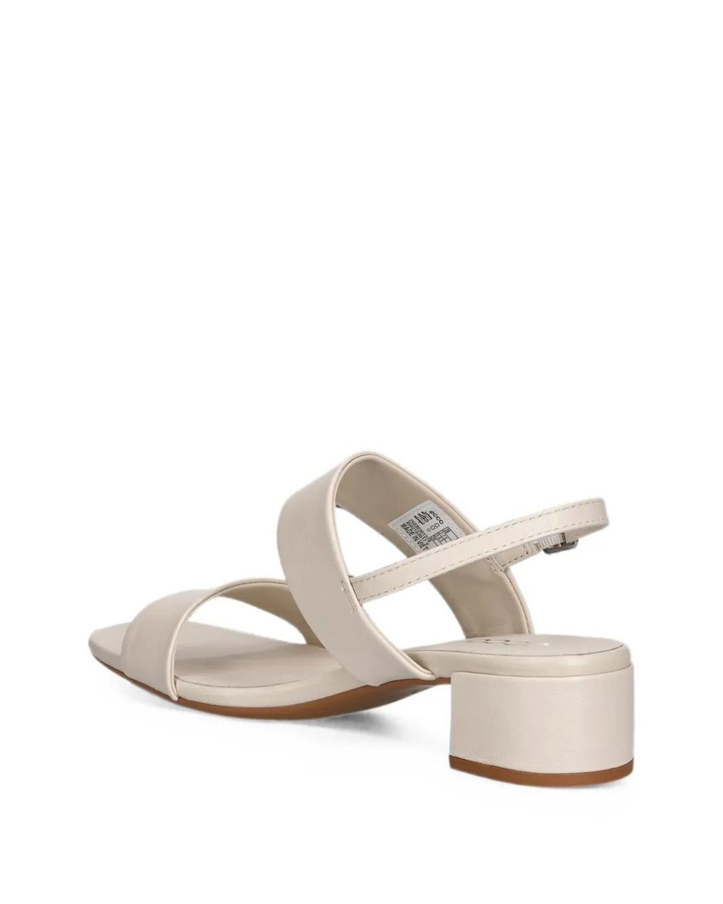 Ecco White Liva Buckle-Fastening Sandals