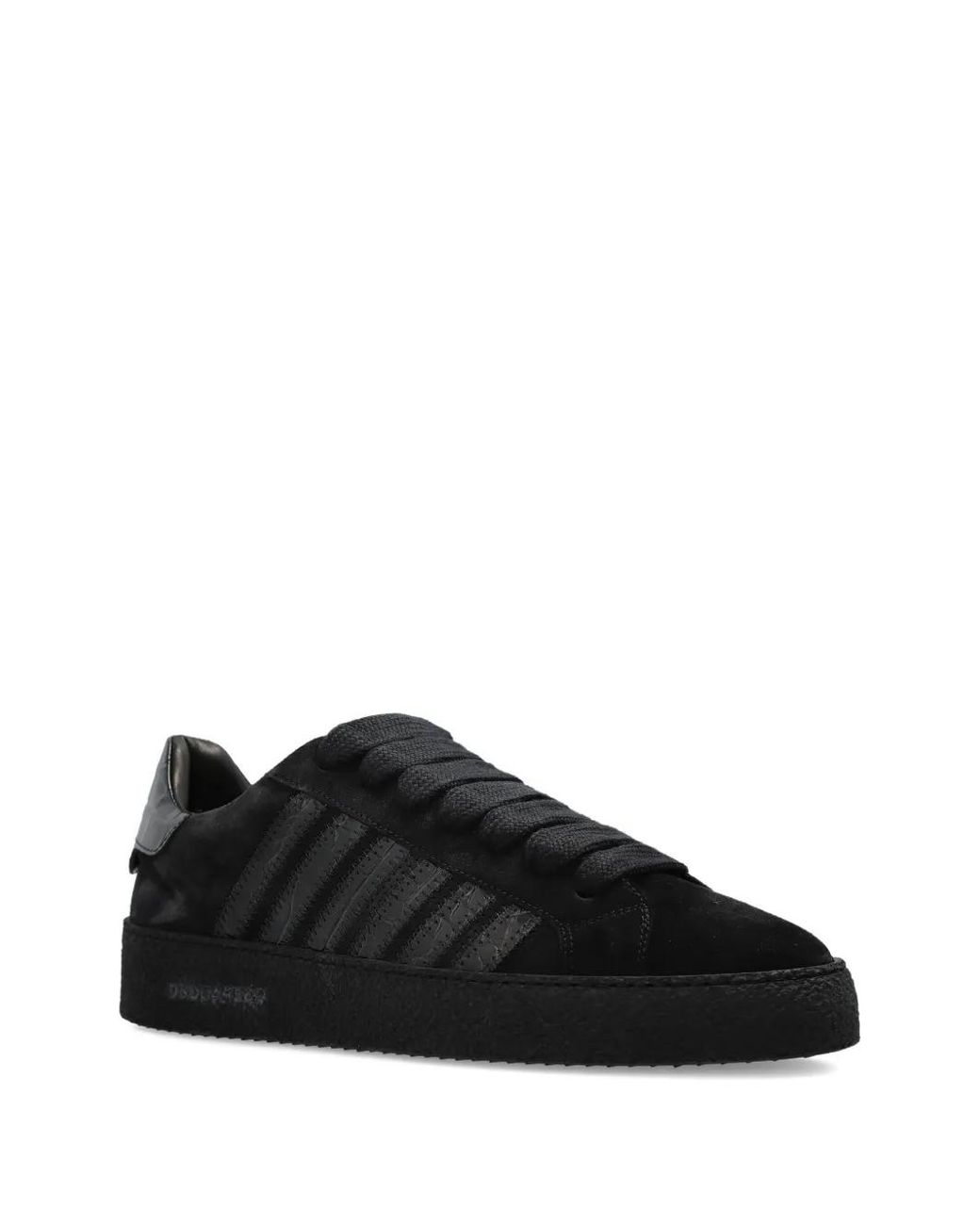 DSquared² Black Rapper's Delight Panelled Sneakers for men