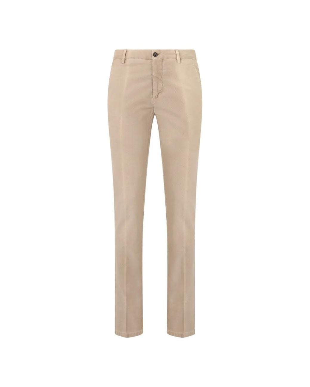 Moorer Natural Straight-Leg Tailored Trousers for men