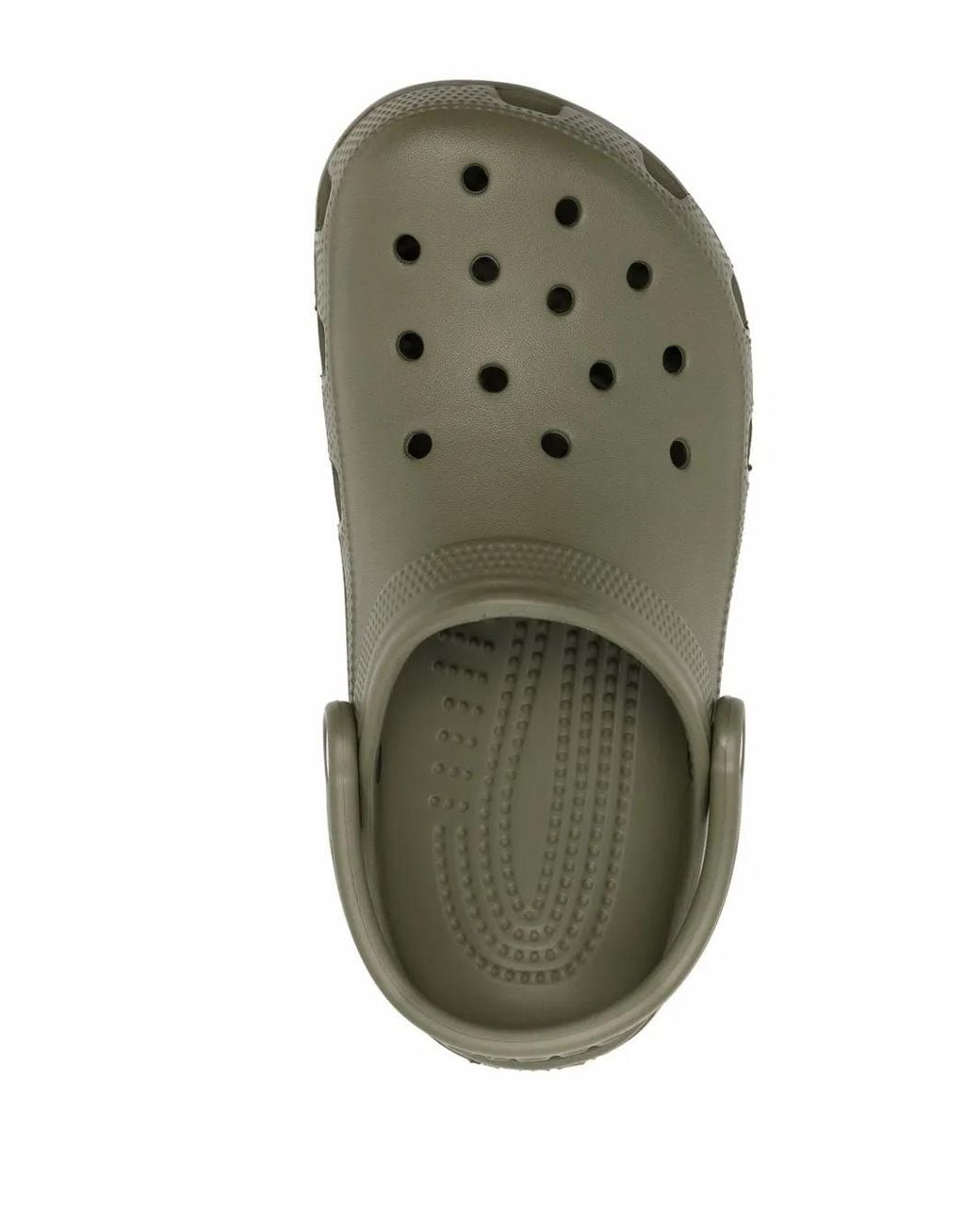 CROCSTM Green Classic Clogs Mit Logo-Prägung
