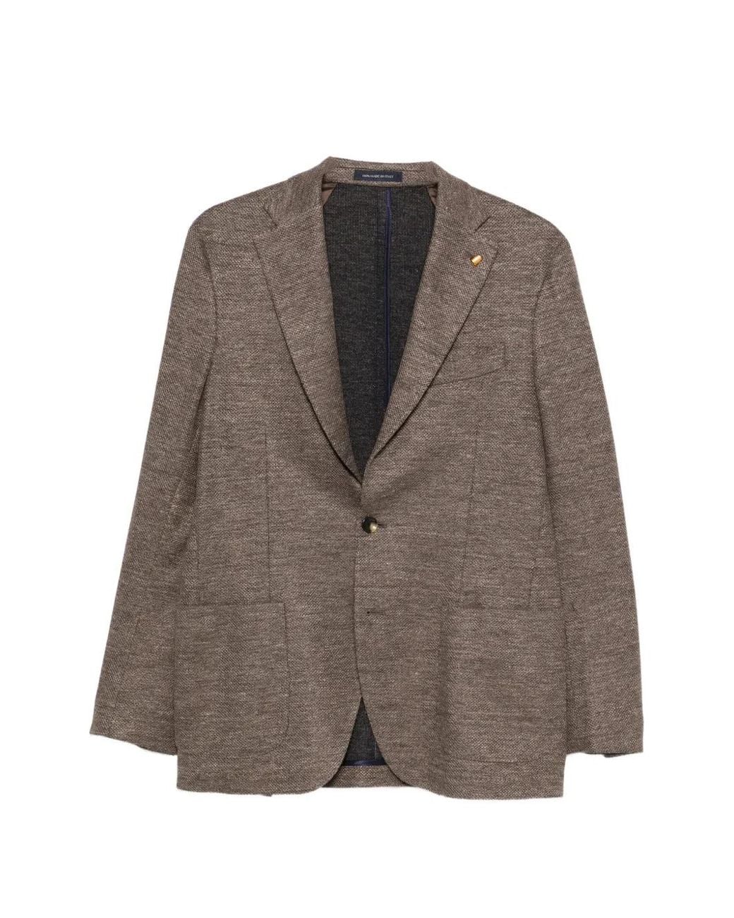 Latorre Brown Patch-Pocket Blazer for men