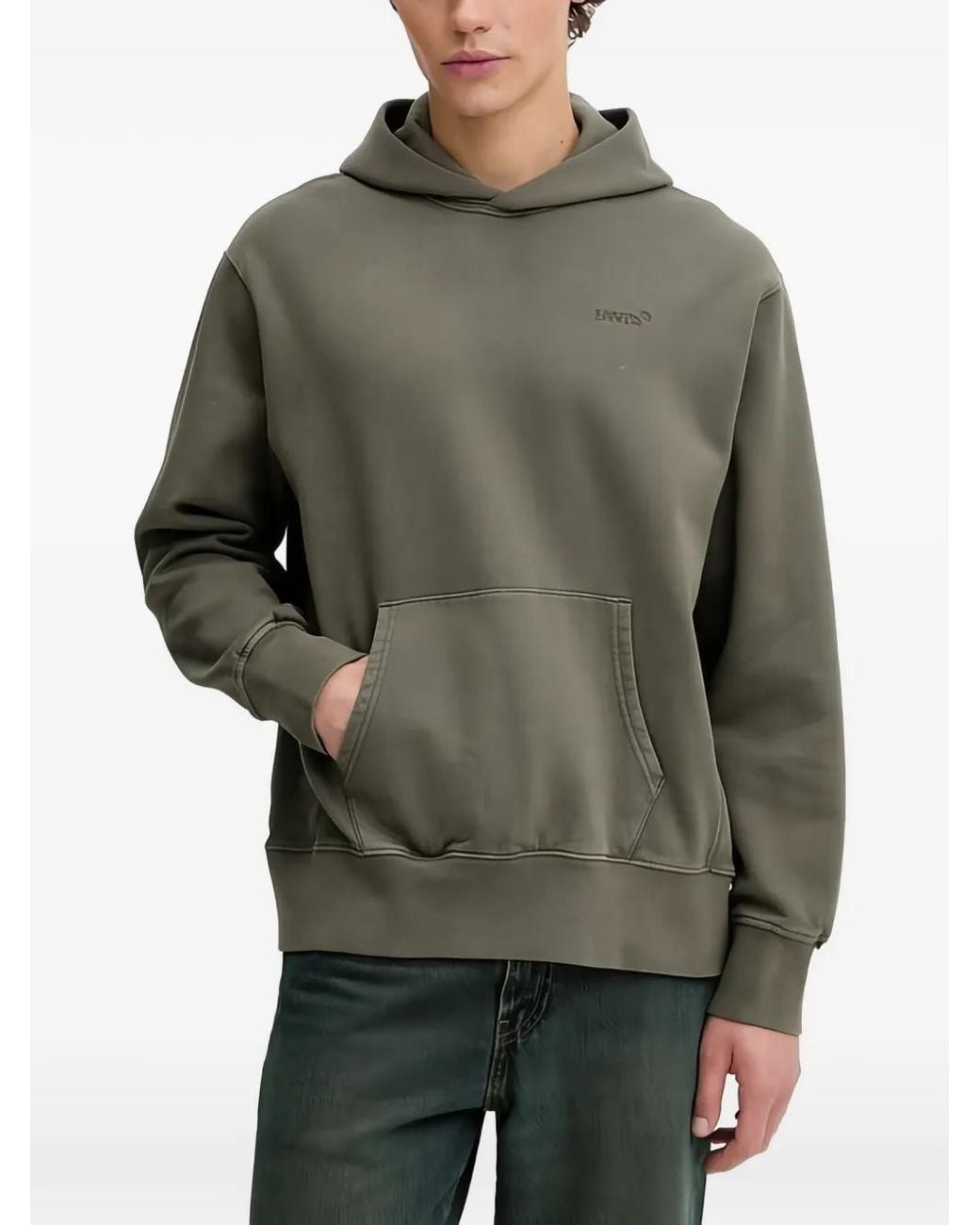 Levi's Gray Relaxed Hoodie for men