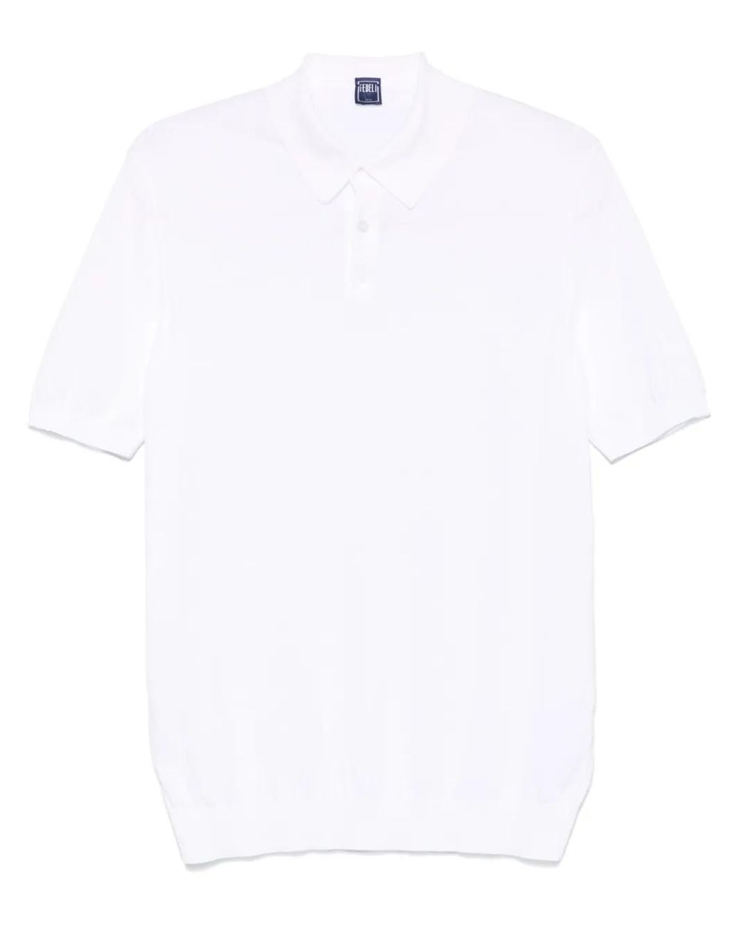 Polo Giza Fedeli de hombre de color White