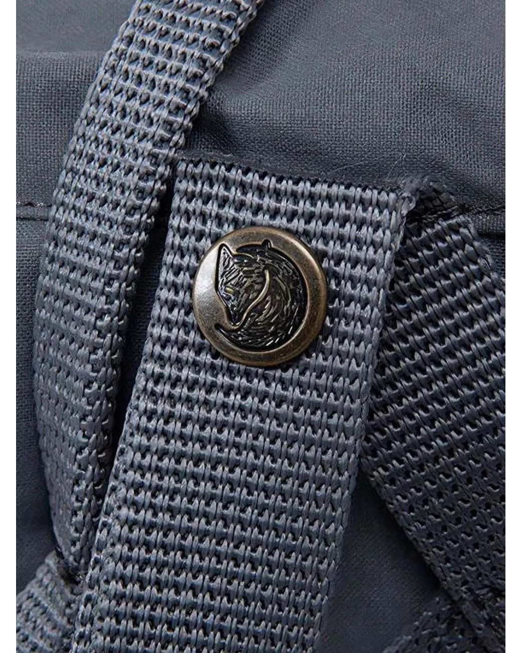 Fjallraven Blue Kånken Logo-Patch Backpack
