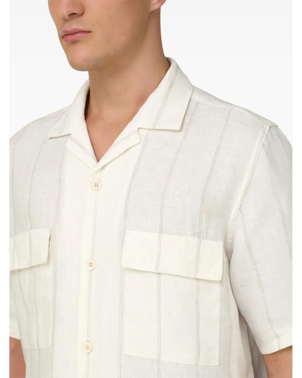 Boggi White Striped Shirt for men
