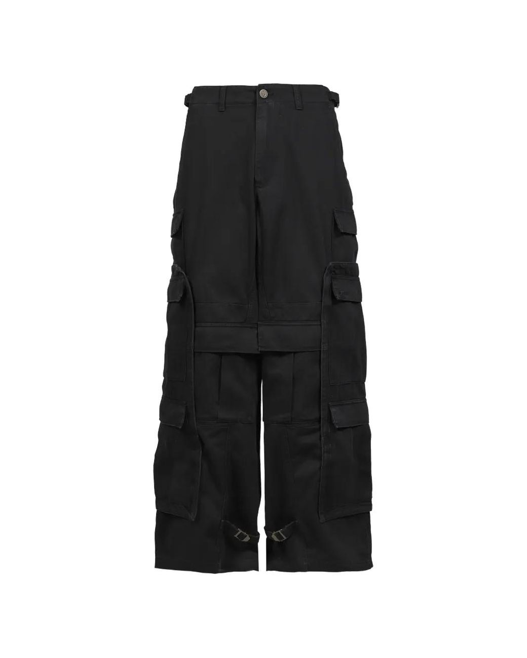 Vetements Black Merged Cargo Pants for men
