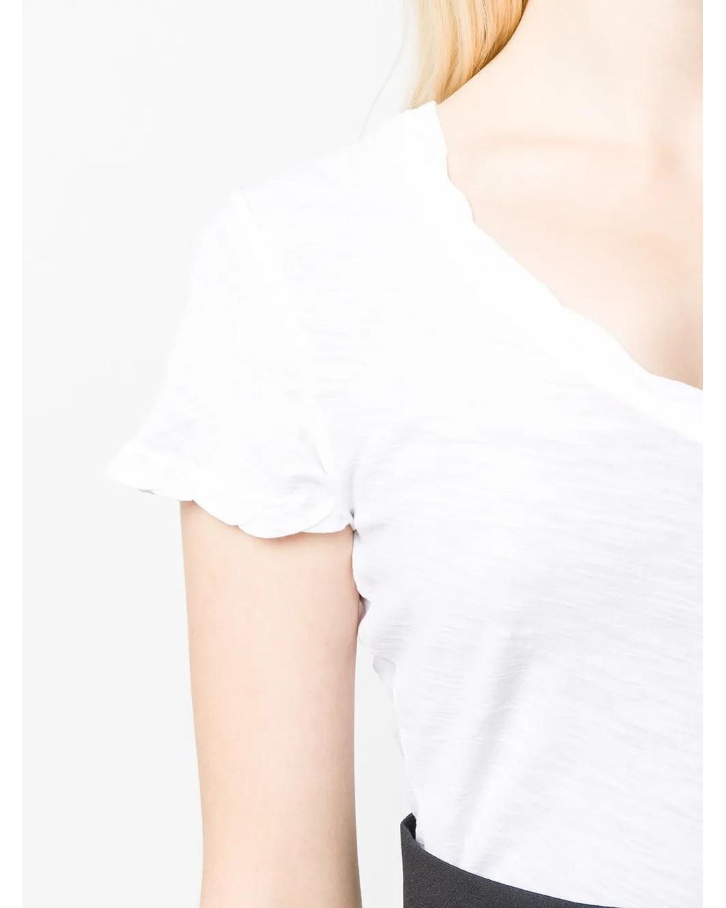 James Perse White Twist Seam T-Shirt