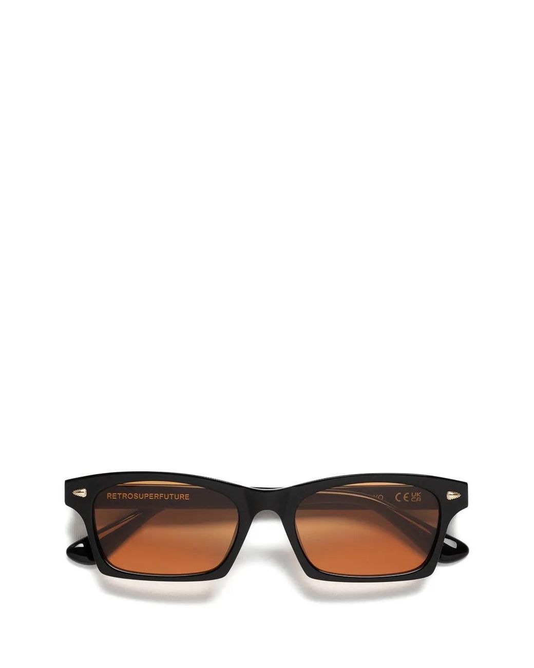 Retrosuperfuture Black Tayo Rectangle-Frame Sunglasses