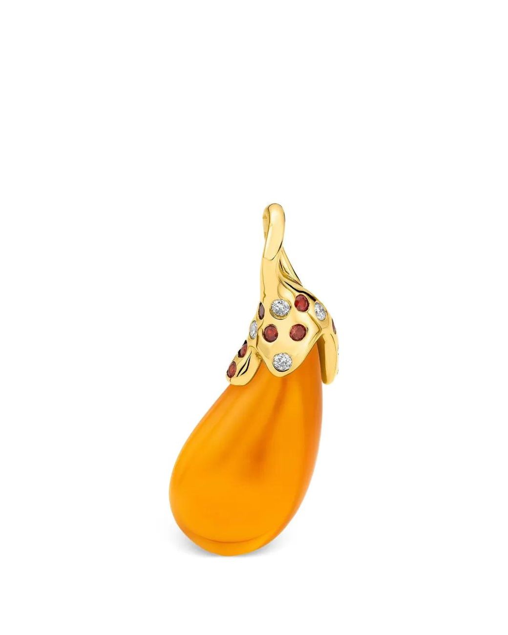 EDINA KISS Metallic Fire Opal Necklace