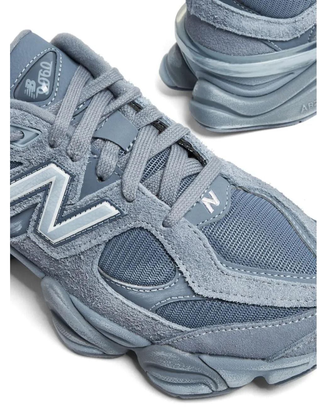 New Balance 9060 In Grey/blue Leather