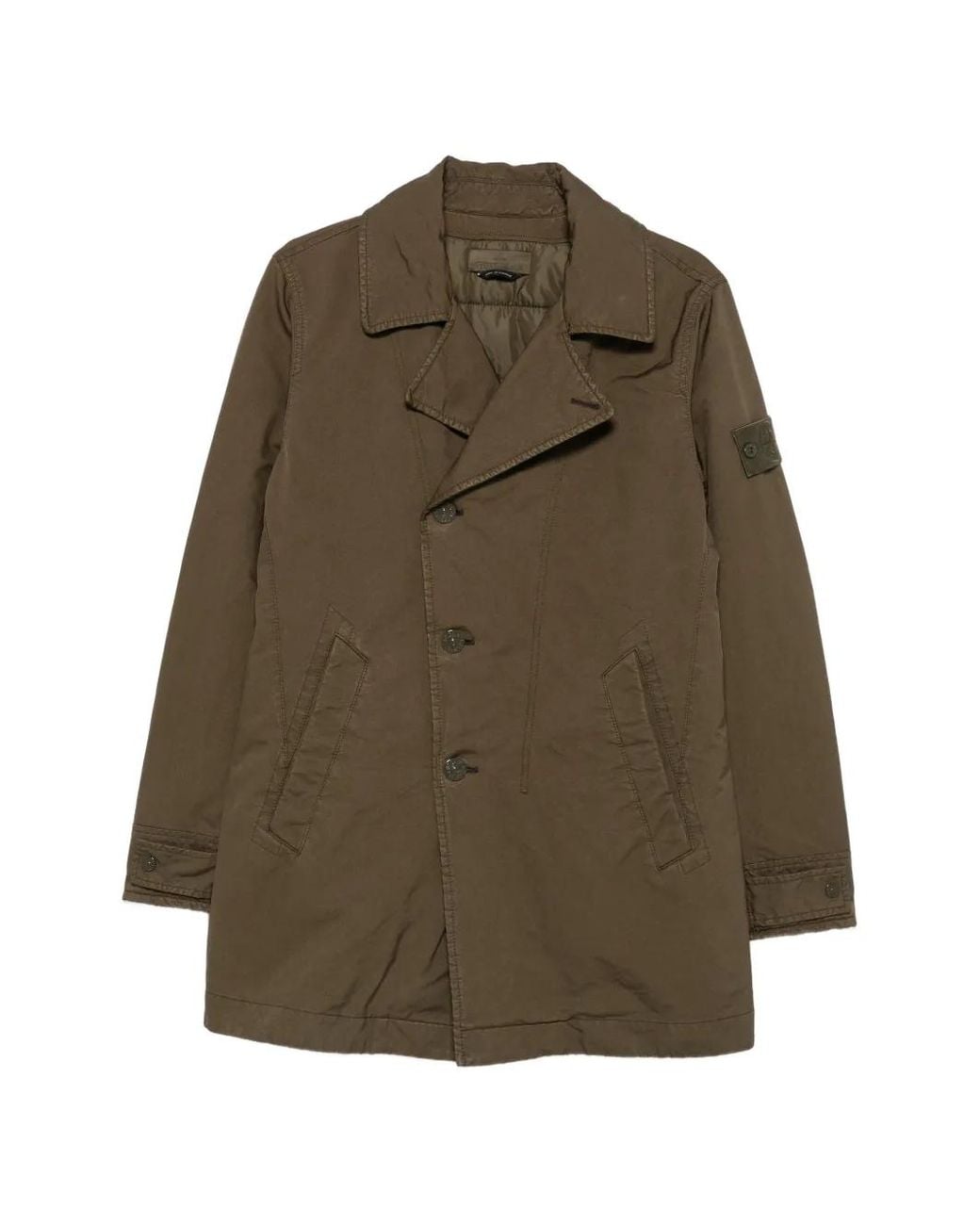 Stone Island Green 4100027 David-Tc Ghost Piece Peacoat for men