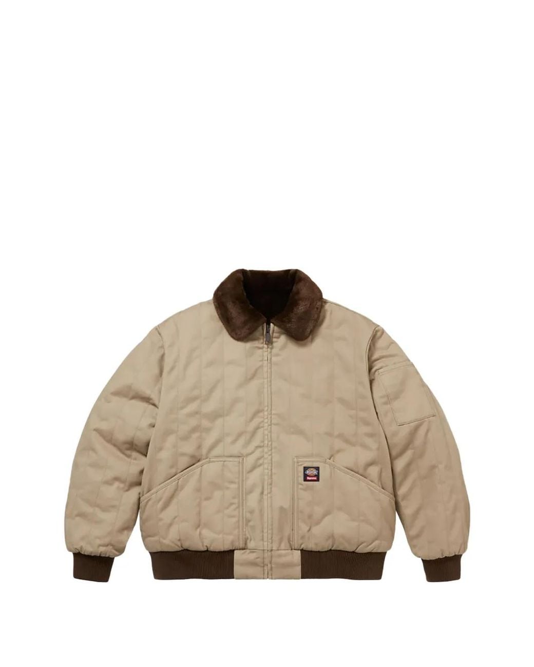 Supreme Natural X Dickies Reversible-Design Quilted Work Jacket for men