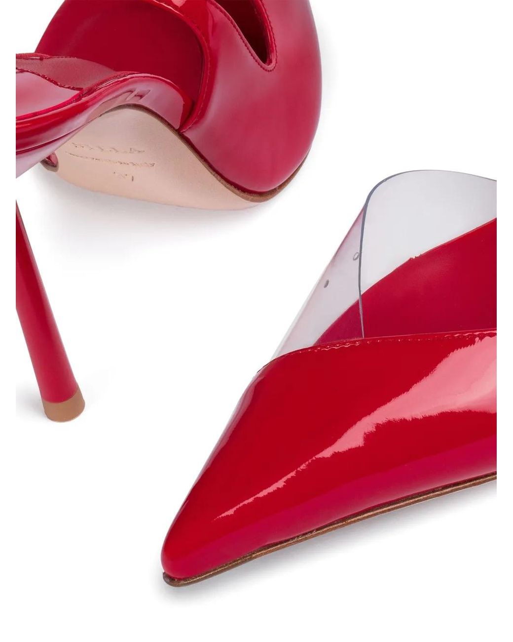 Le Silla Red 100Mm Vivienne Pumps