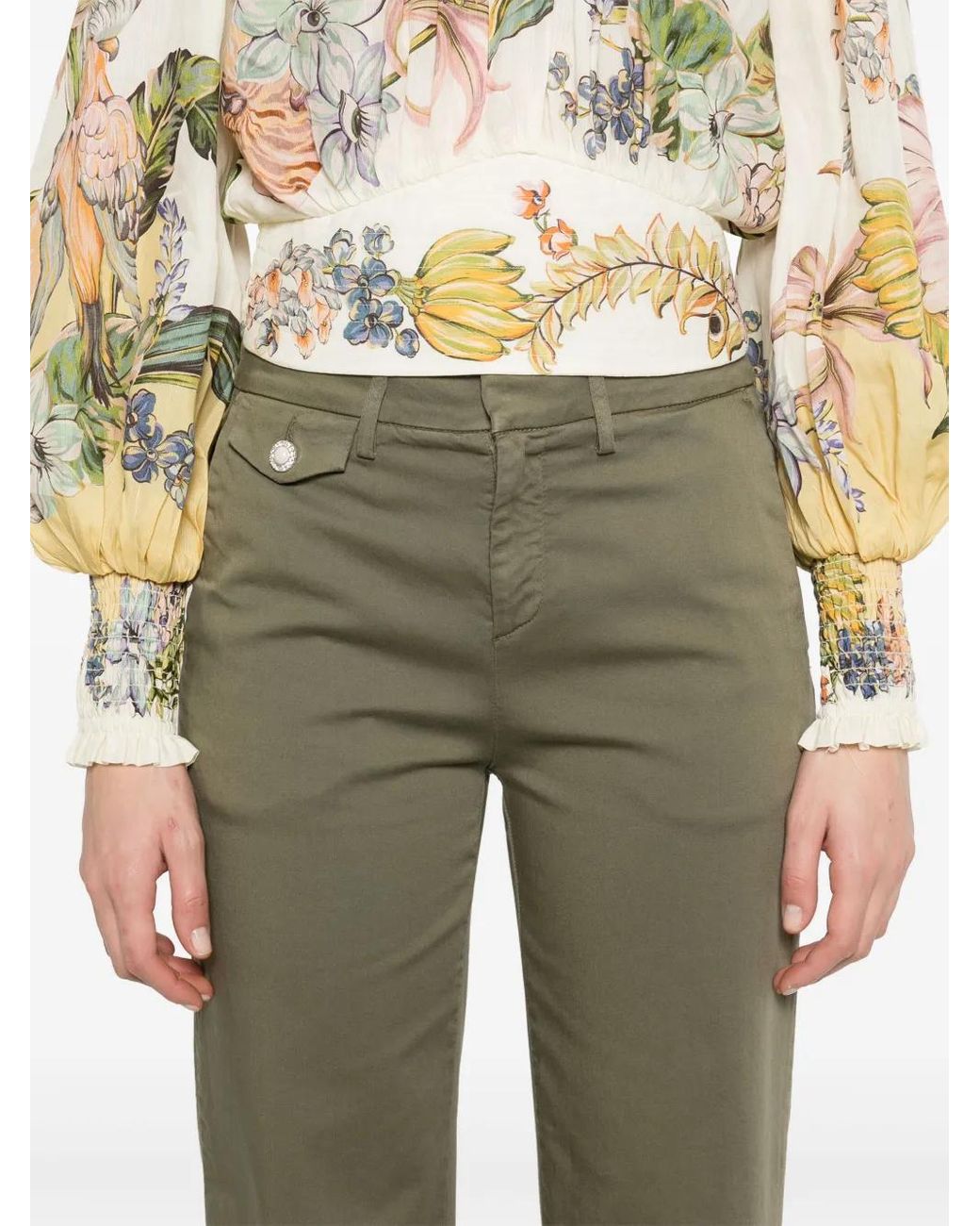 Liu Jo Green Cotton Chinos