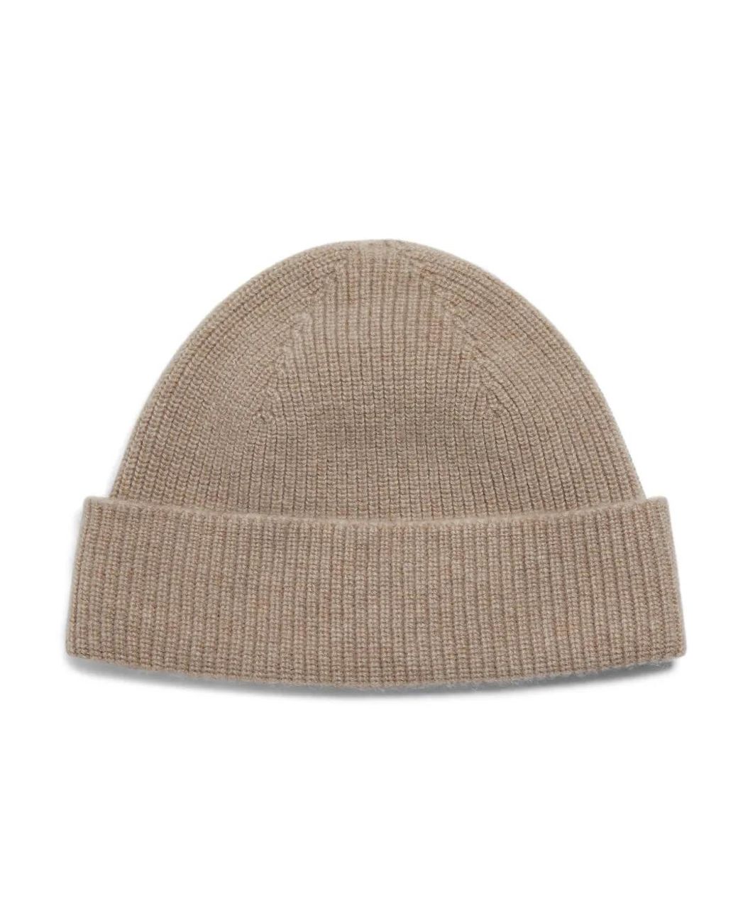 Zegna Natural Logo Beanie Hat for men