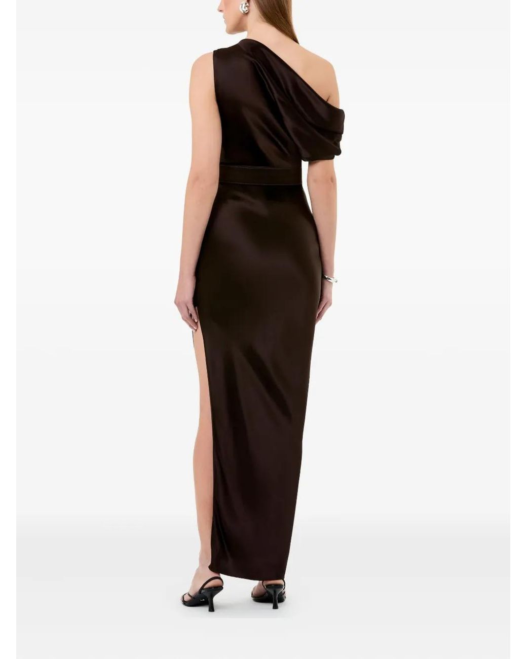 Nicholas Black Halle One-Shoulder Maxi Dress