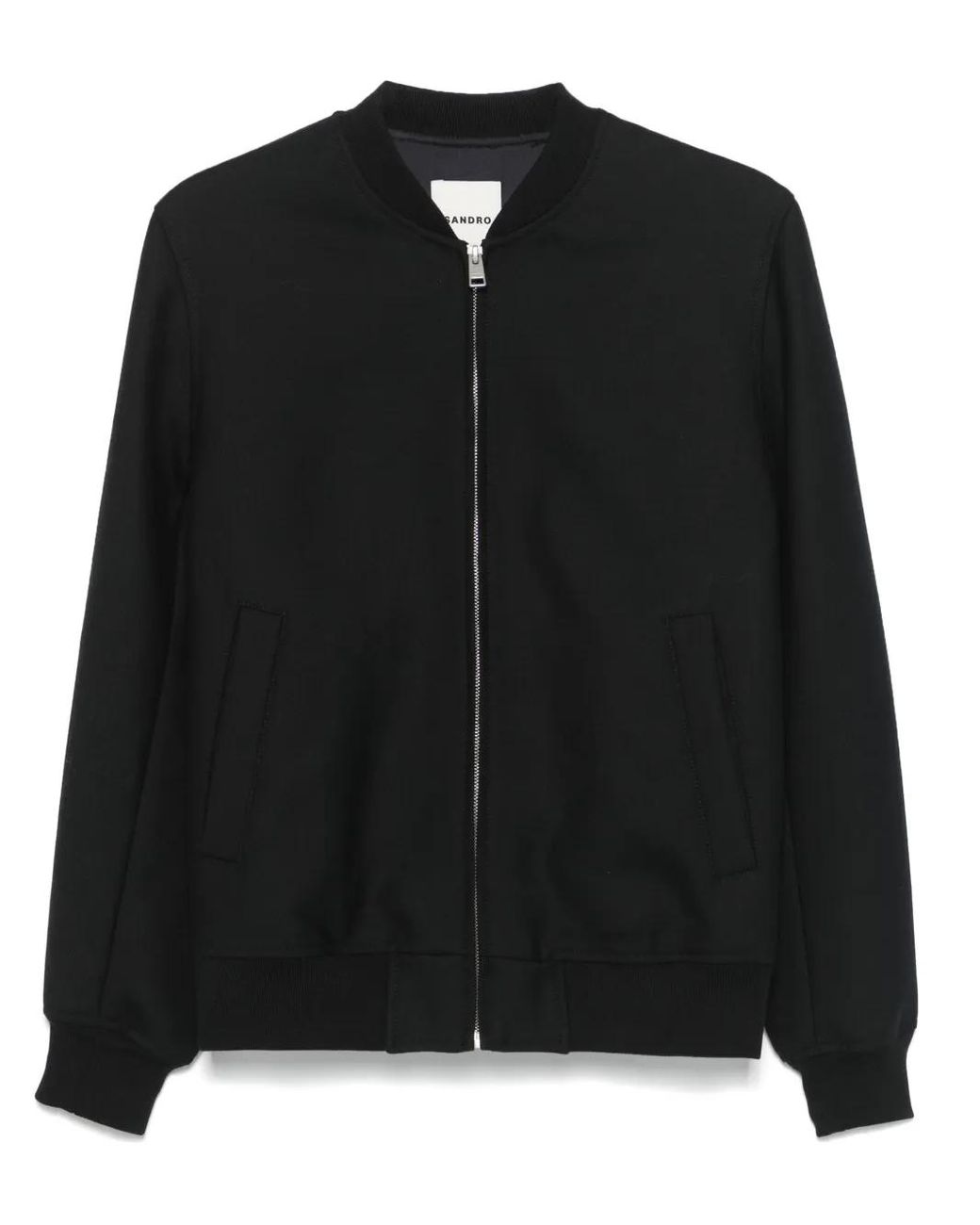 Sandro Black Zip-Up Jacket for men