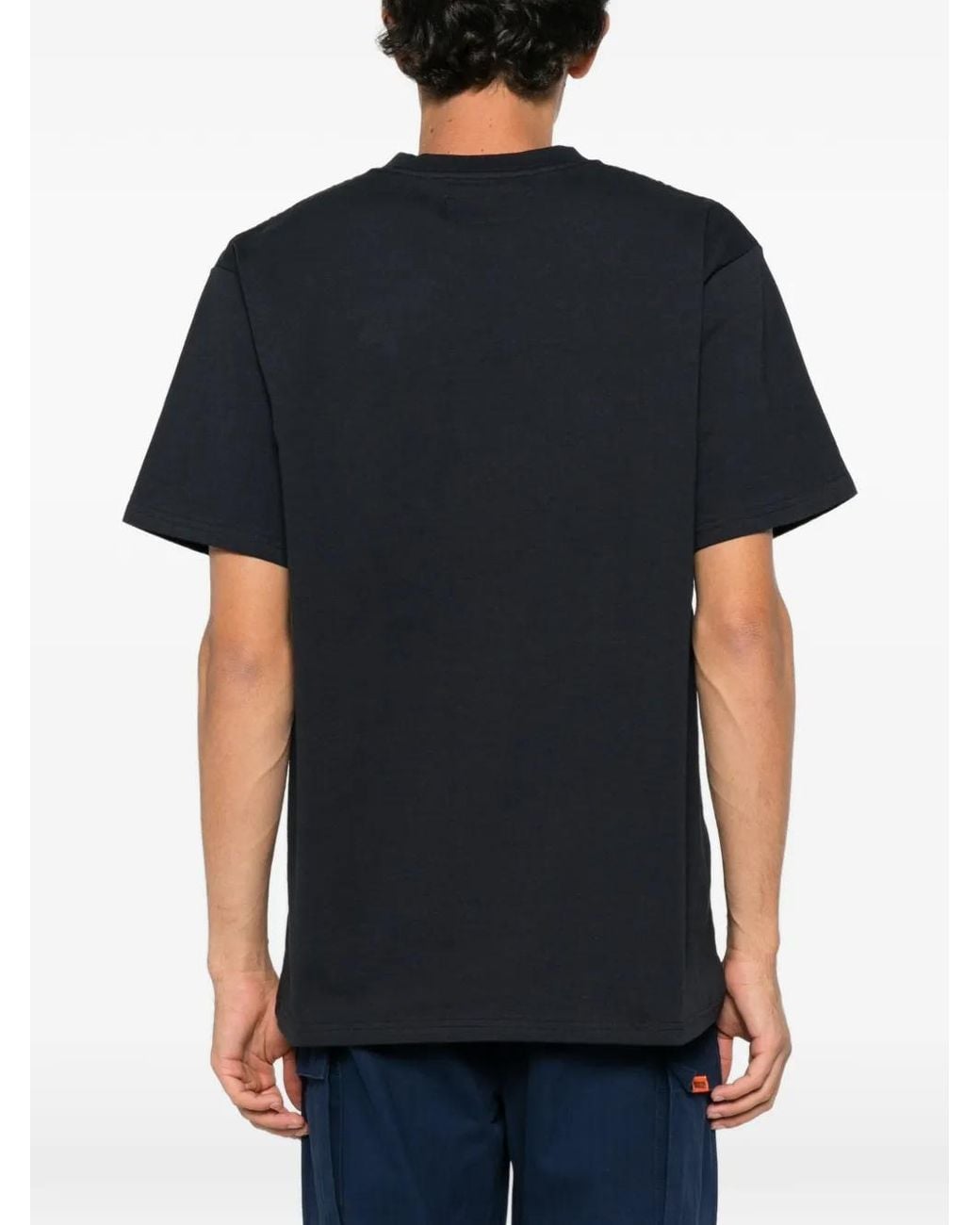 Universal Overall Black Logo-Patch T-Shirt for men