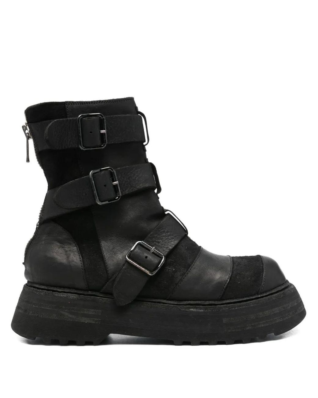 Guidi Black Multi-Strap Boots