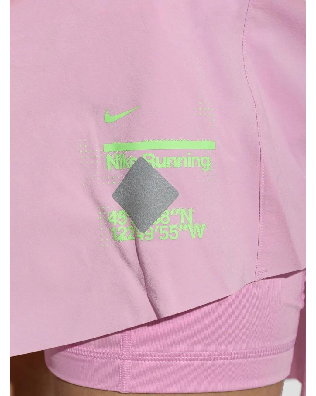 Nike Pink Dri-Fit Logo-Print Skort