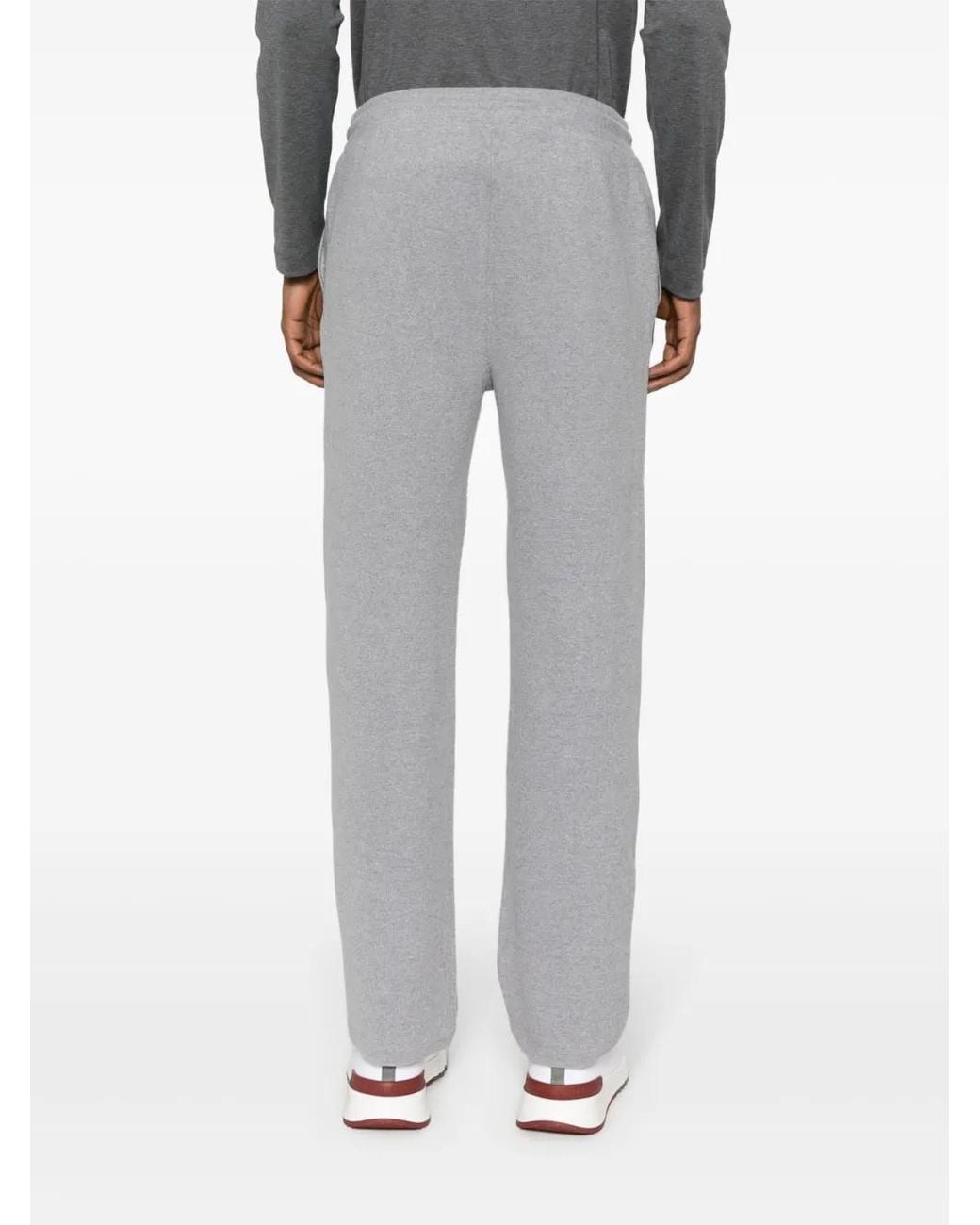 Pantalones De Chándal Ajustados Con Cordones Corneliani de hombre de color Gray