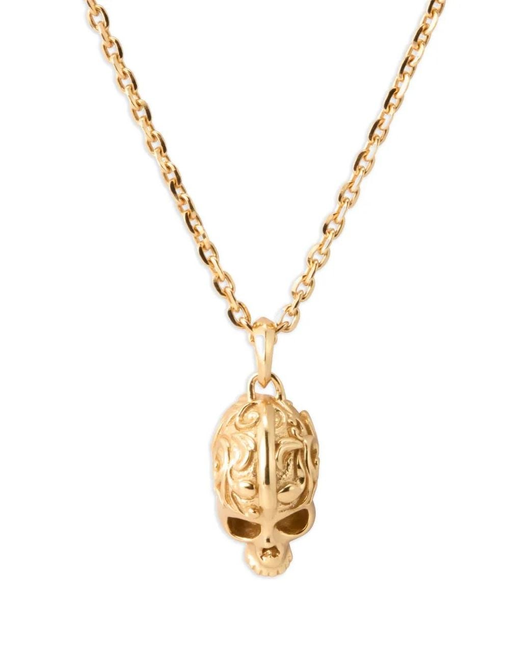 Emanuele Bicocchi Metallic Large Skull Necklace