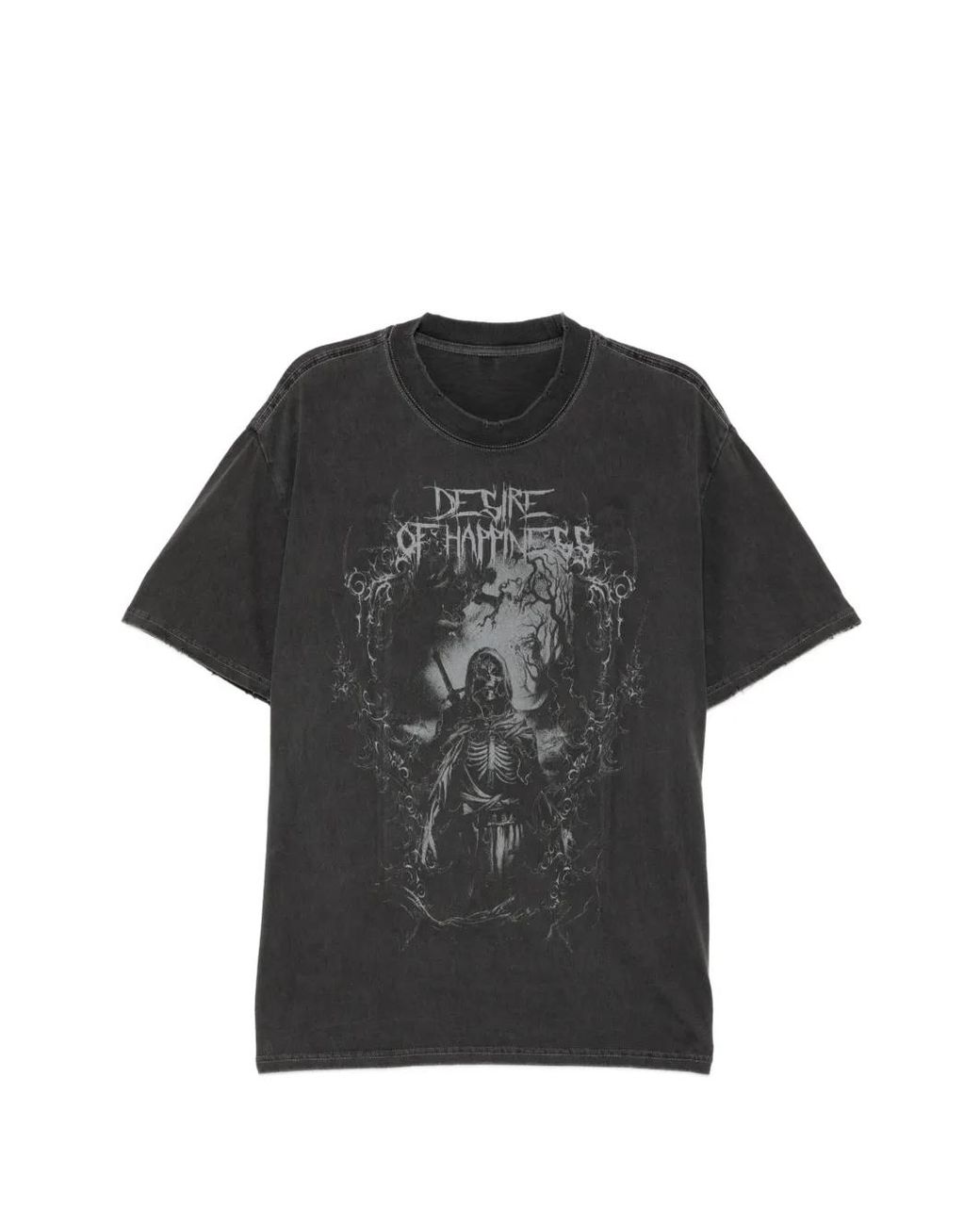 WARMAN Black Graphic-Print T-Shirt for men