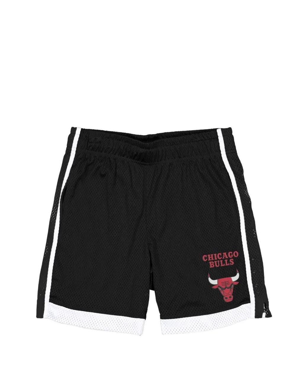 KTZ Black Chicago Bulls Nba Mesh Track Shorts for men