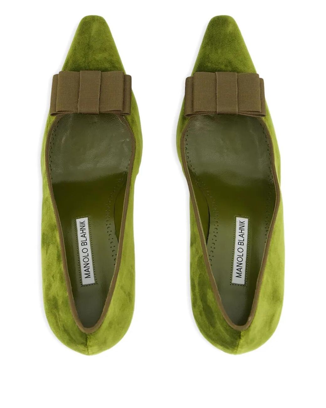 Manolo Blahnik Green 90Mm Readorhi Pumps