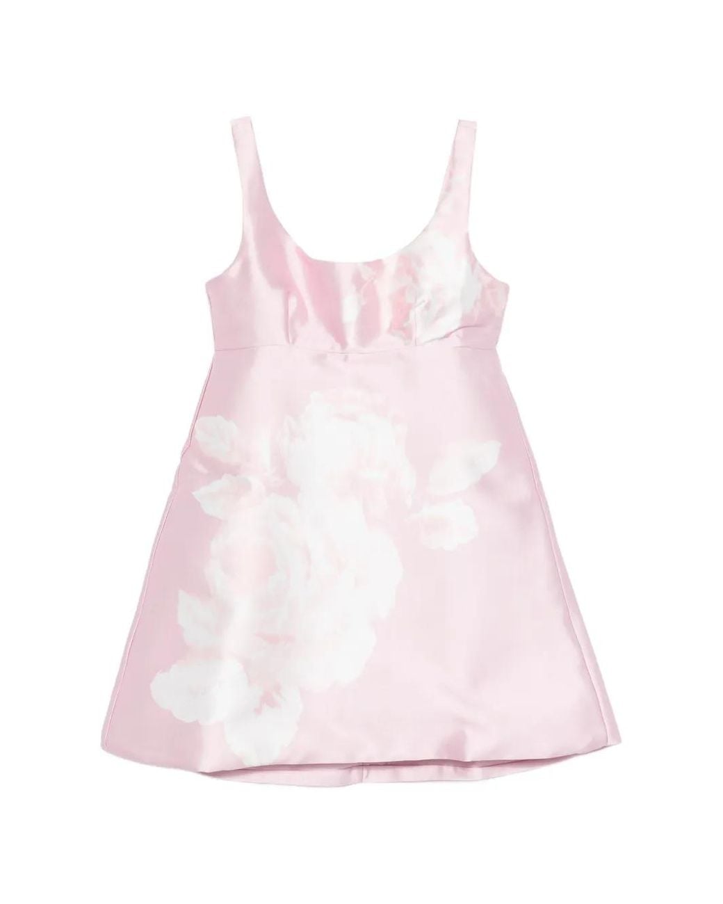 Marques'Almeida Pink Printed Balloon Sleeve Dress