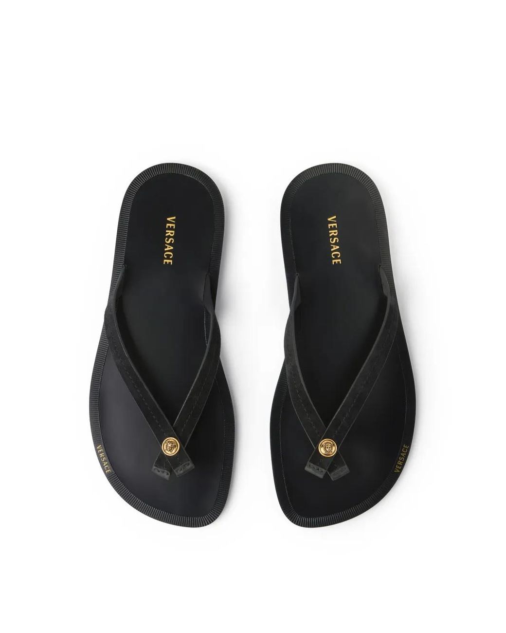 Versace White Gabriel Leather Sandals for men