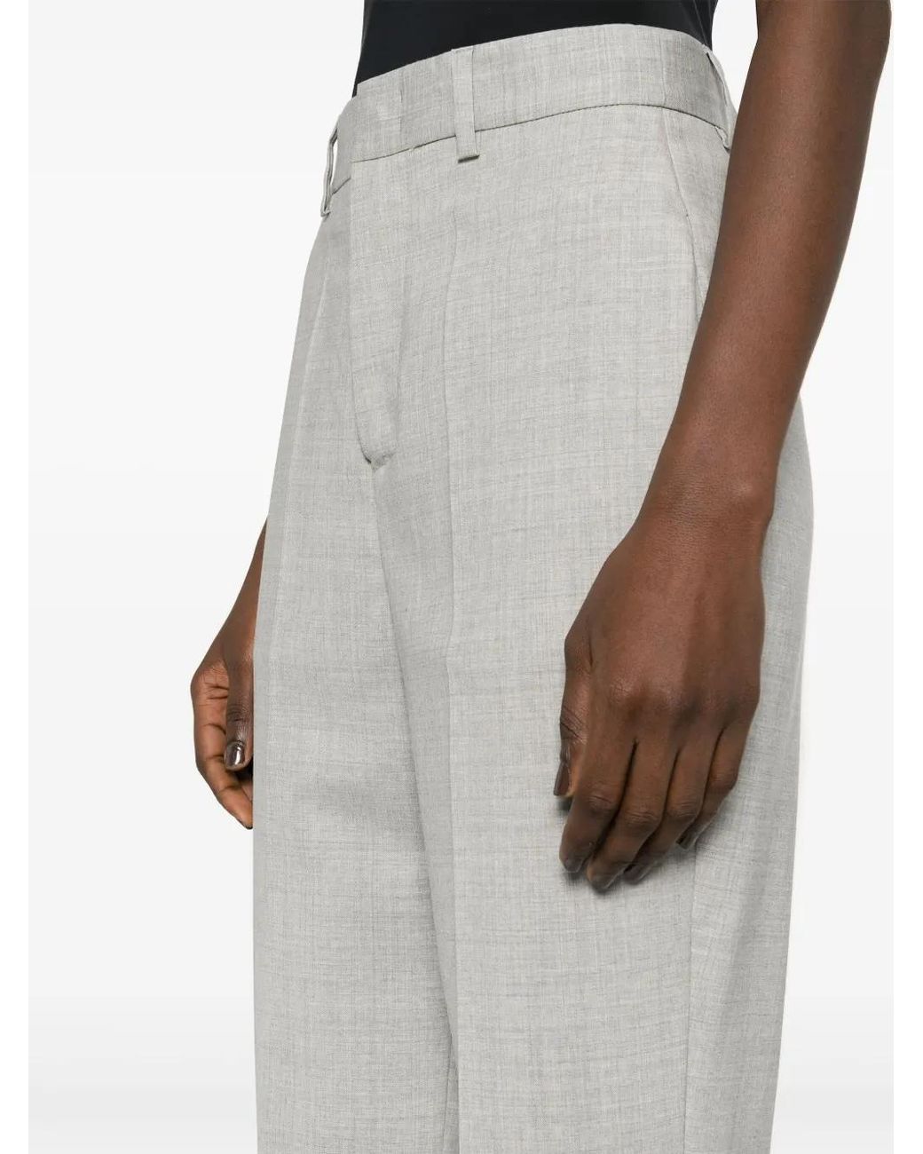 P.A.R.O.S.H. High Waist Pantalon in het Gray
