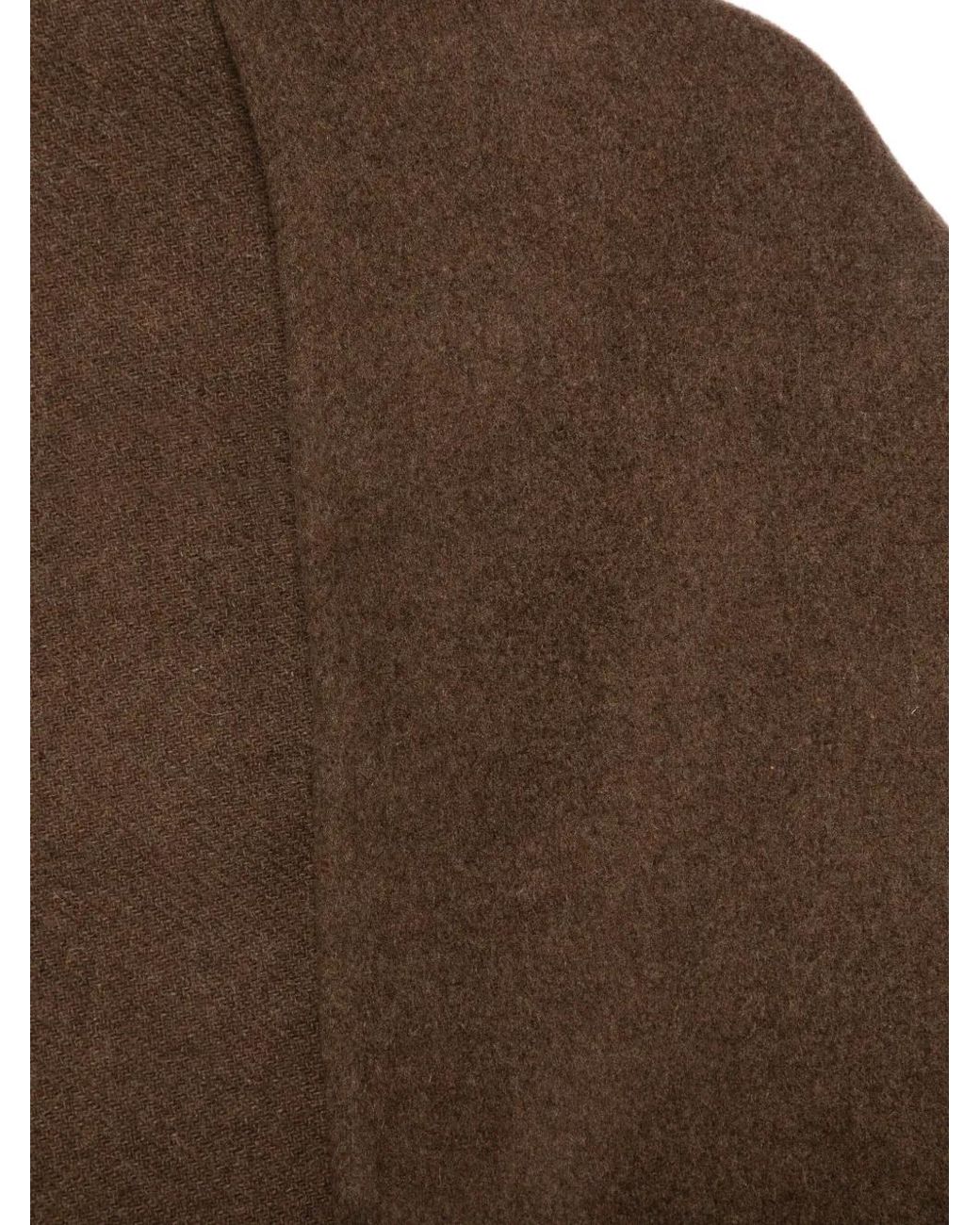 THE GARMENT Brown Wool Blend Scarf