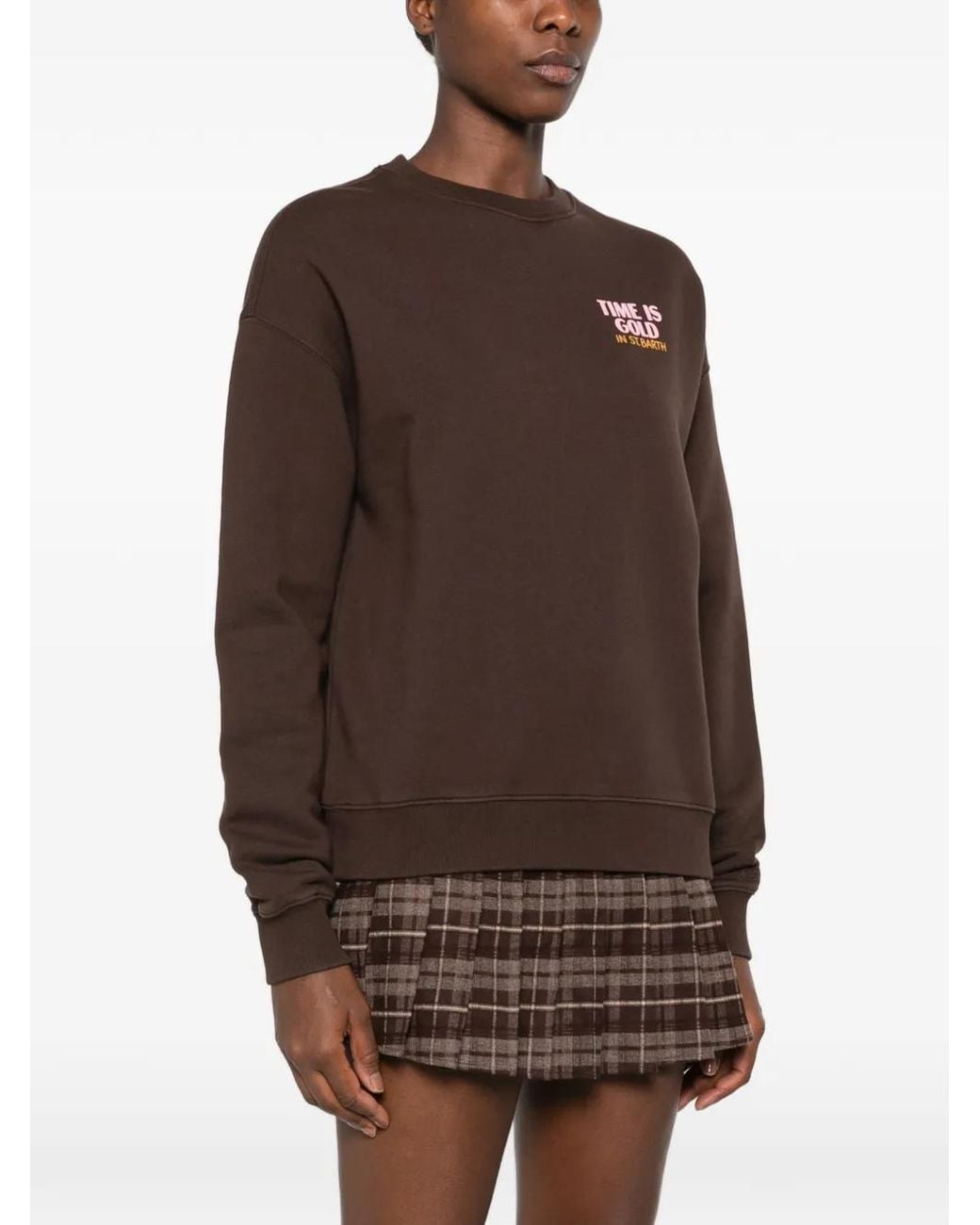Mc2 Saint Barth Brown Stardust Graphic-Print Sweatshirt