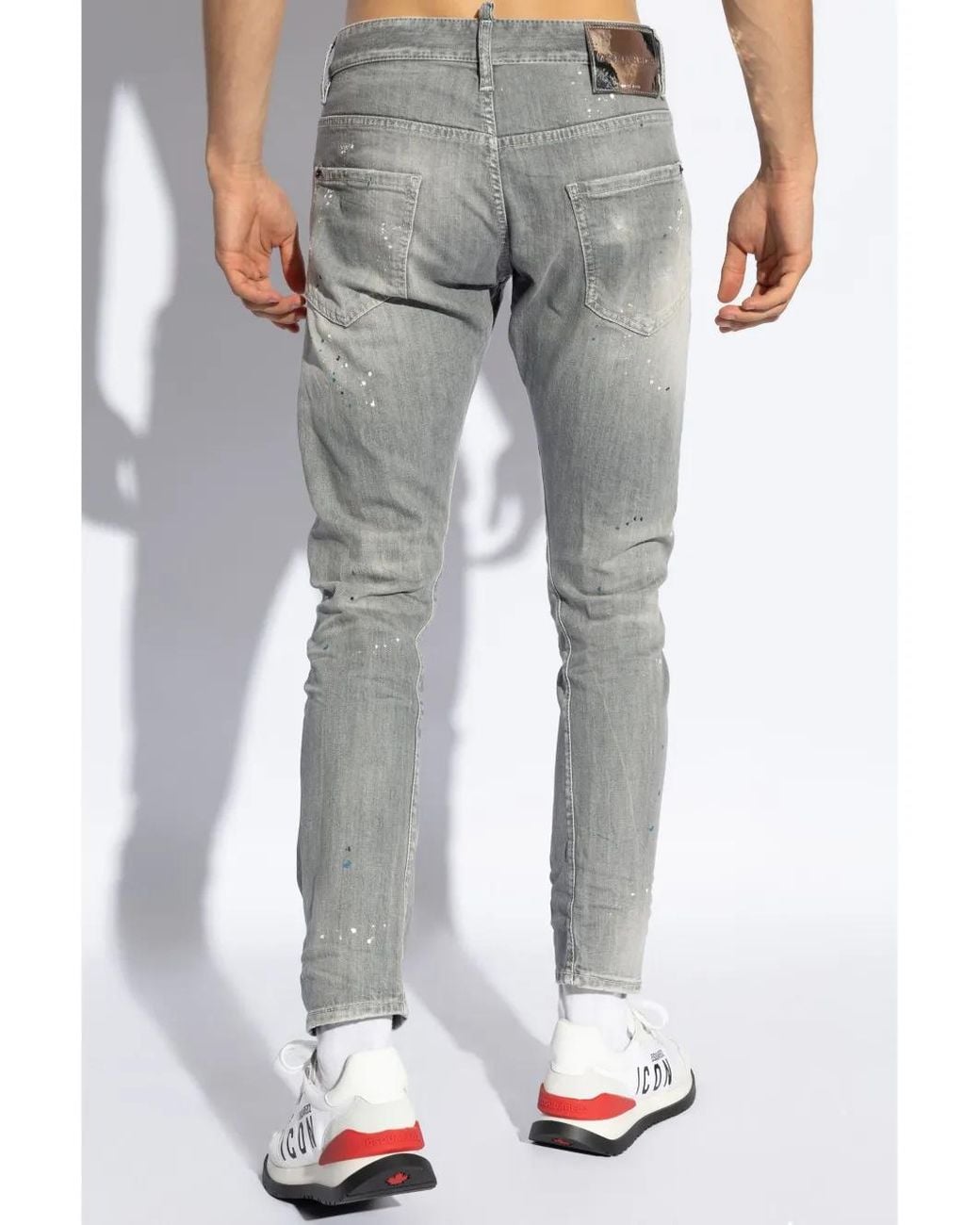DSquared² Gray Peak Skater Jeans for men