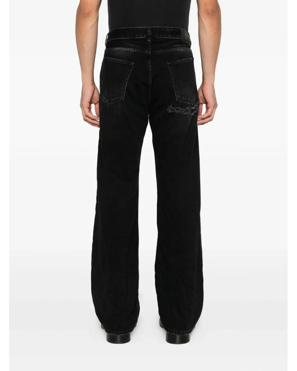 Balenciaga Black Button-Fastening Jeans for men