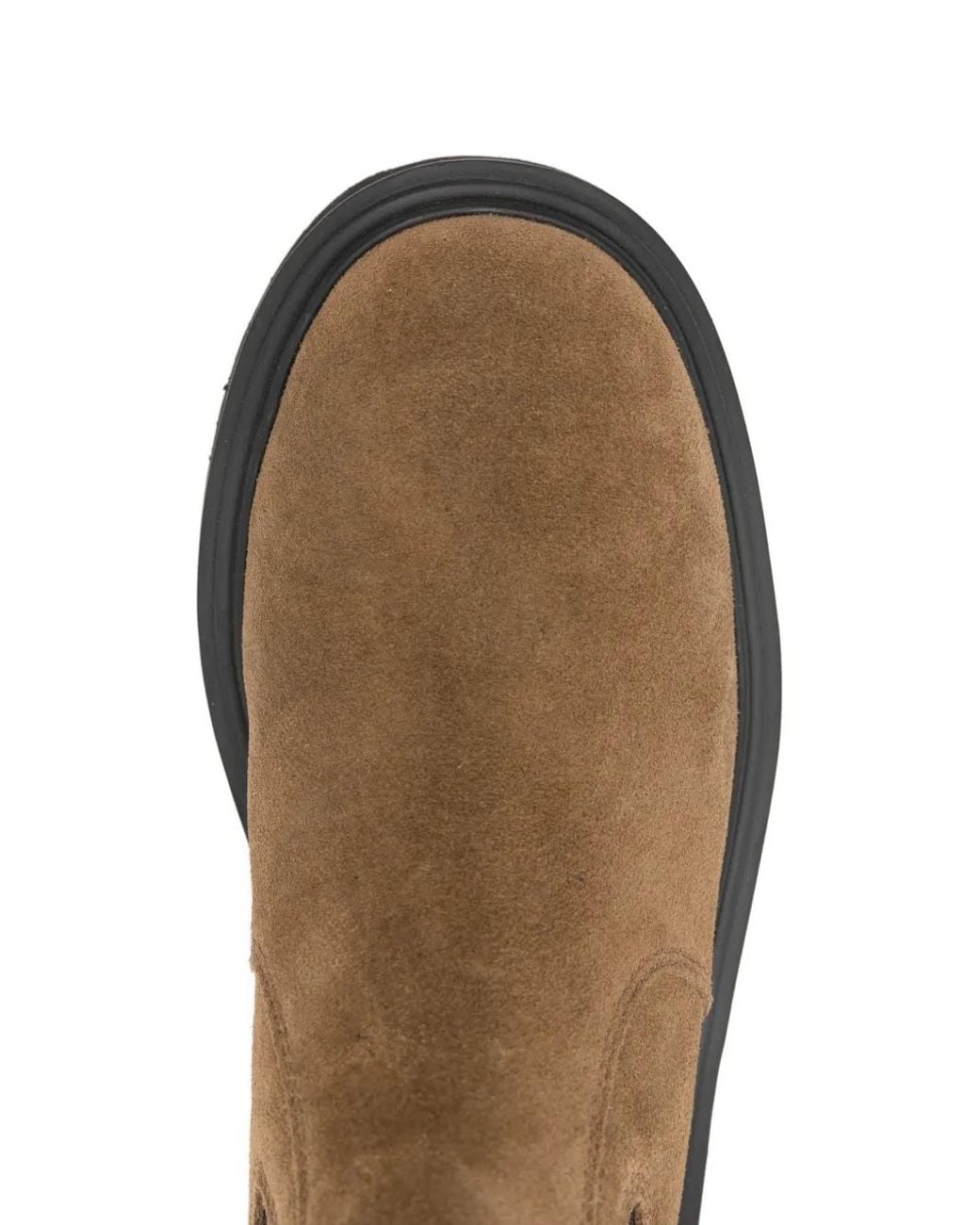 Maje Brown Suede Chelsea Boots