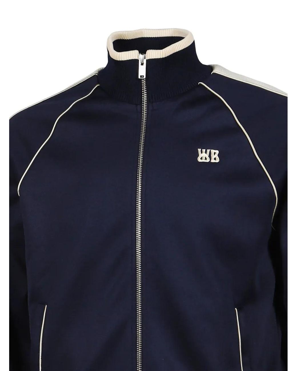 Wales Bonner Blue Motion Raglan-Sleeve Track Jacket for men