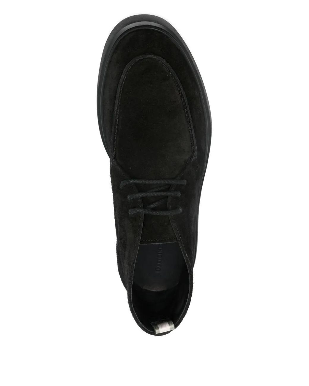 Officine Creative Black Suede Lace-Up Boots for men