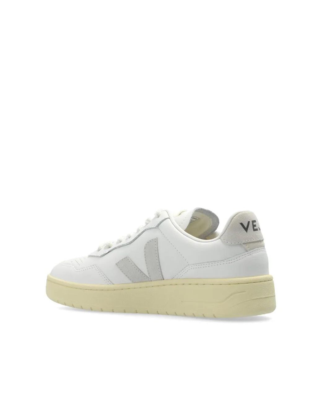 Veja White V-90 Leather Sneakers