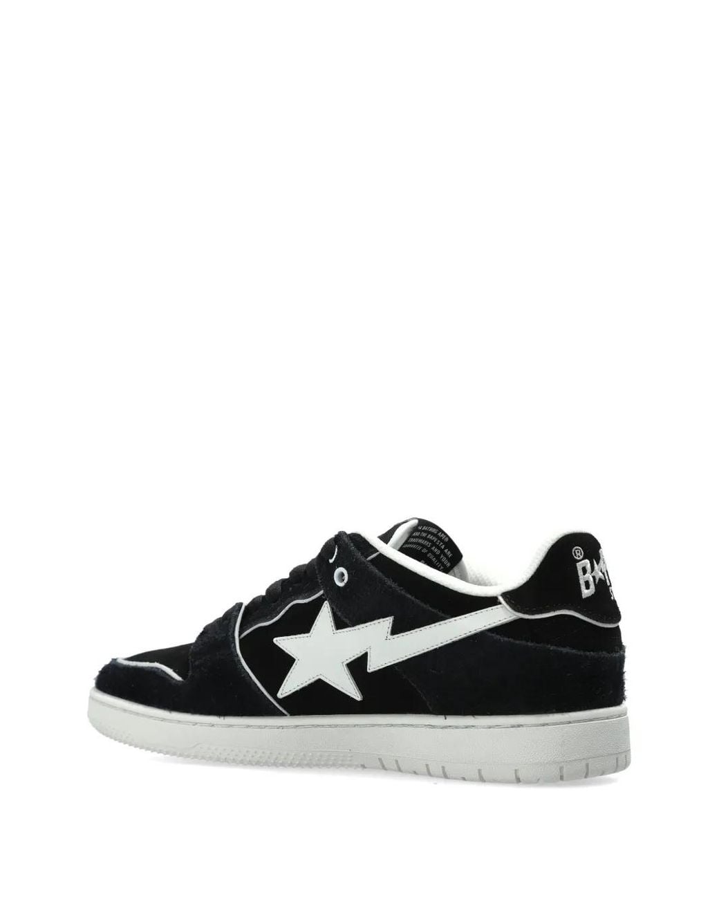 A Bathing Ape Black Sk8 Sta #2 M2 Star-Patch Sneakers for men