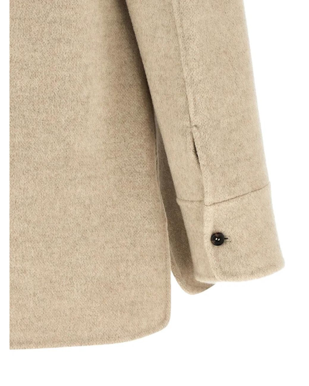 Max Mara Natural Cobalto Shirt Jacket