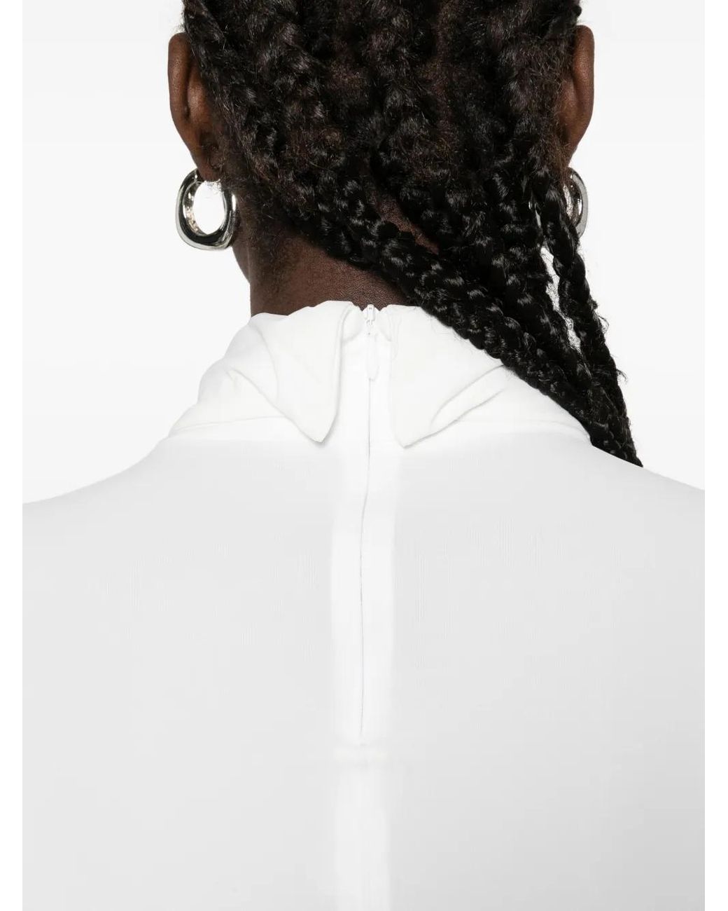 Dorothee Schumacher White Turtleneck Long-Sleeve Top
