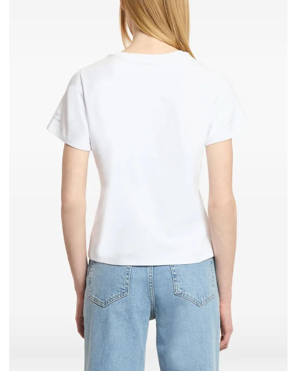 Cinq À Sept White Bonjour Scribble-Print T-Shirt