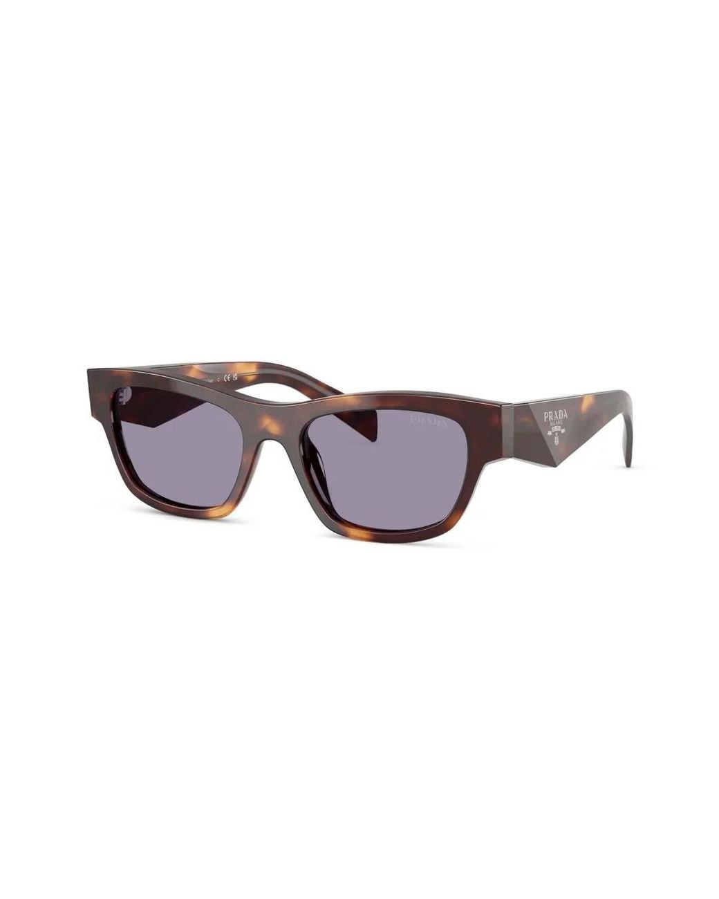 Prada Brown Tortoiseshell-Effect Sunglasses