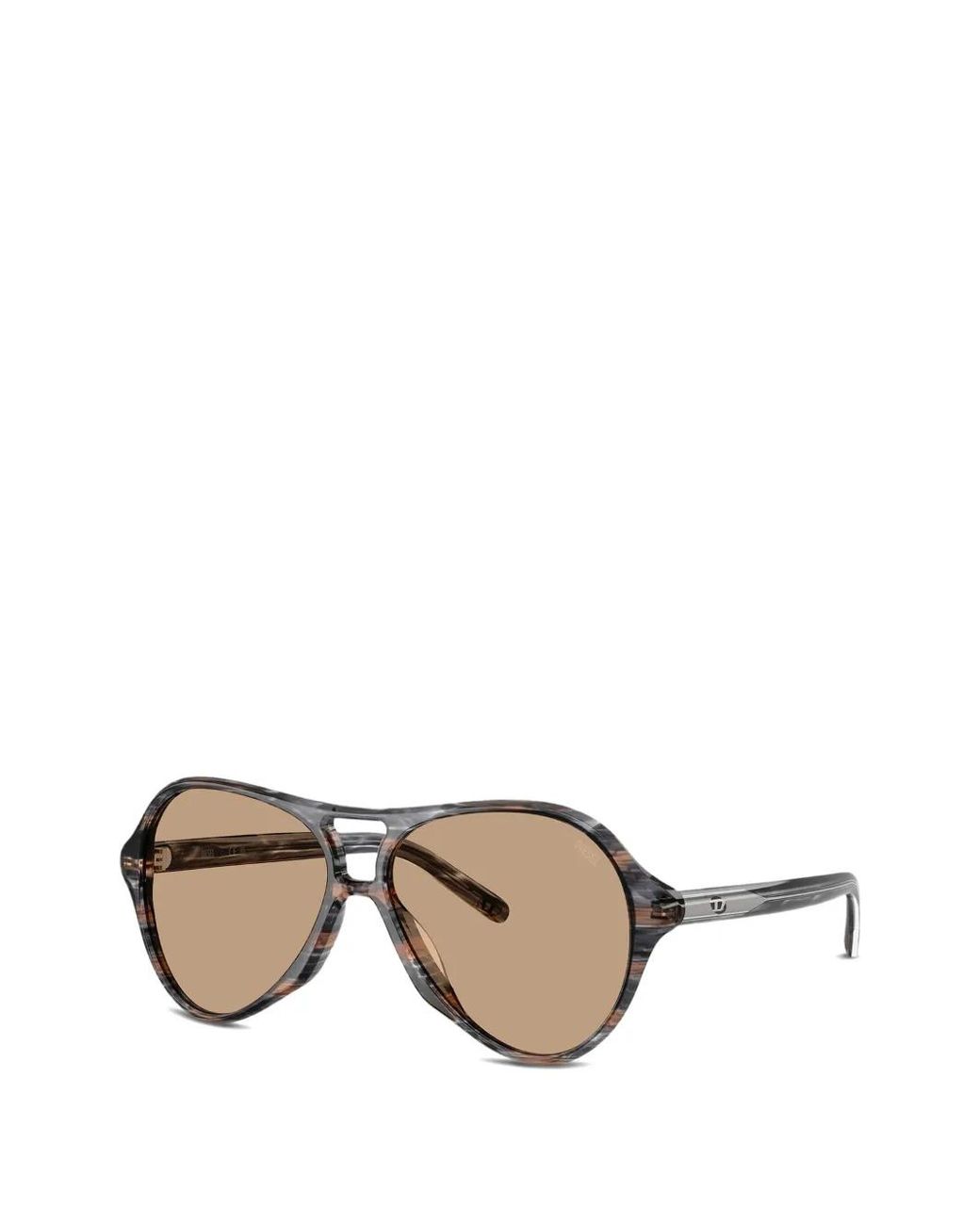 DIESEL Gray Lunettes De Soleil Pilot